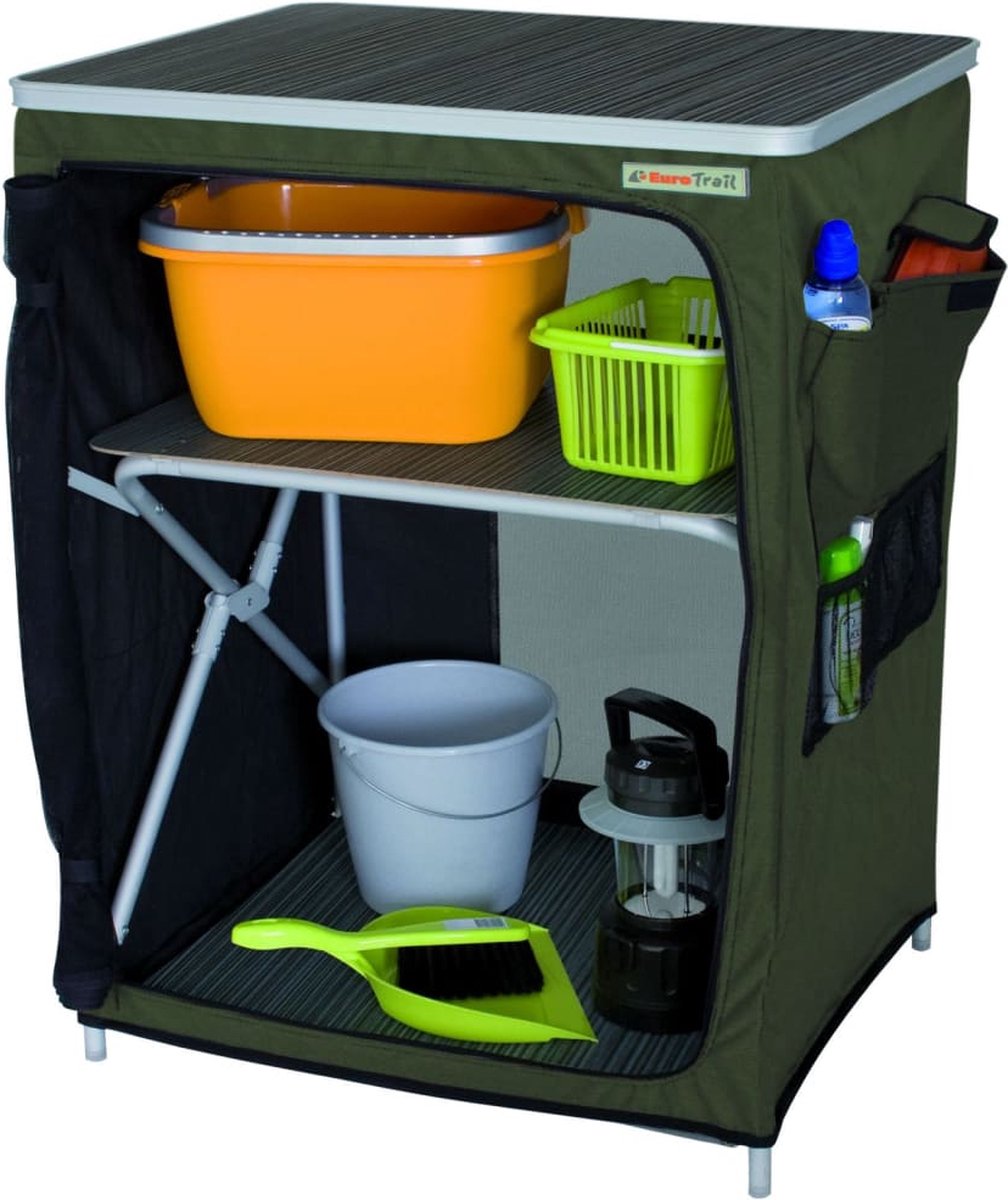 Eurotrail Campingkast Vallou 67x53x86 Cm - Groen
