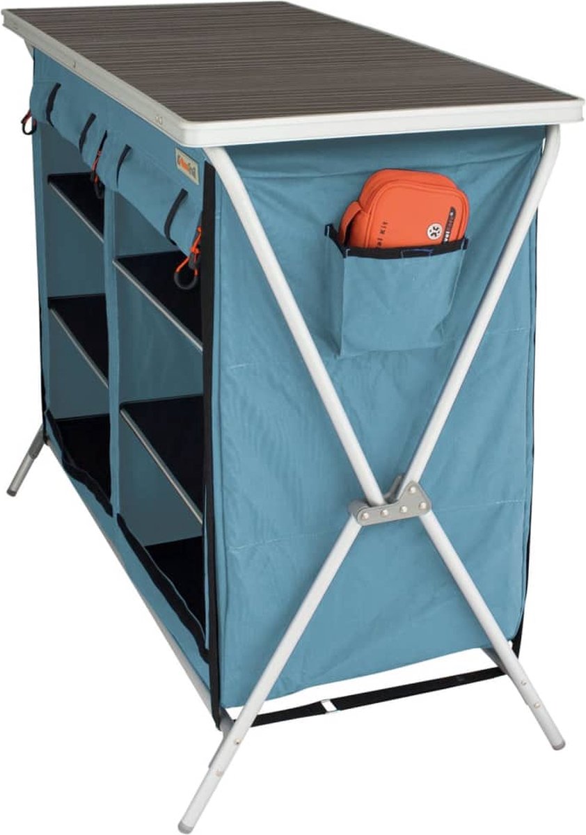 Eurotrail Campingkast Brocas 110x52x90 Cm - Blauw