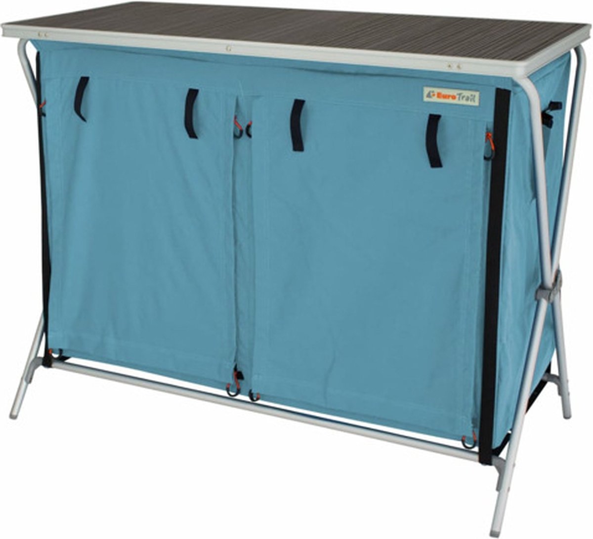 Eurotrail Campingkast Brocas 110x52x90 Cm - Blauw