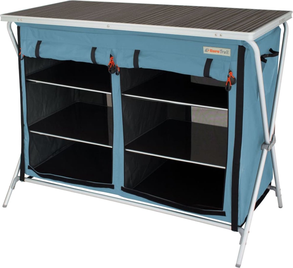 Eurotrail Campingkast Brocas 110x52x90 Cm - Blauw