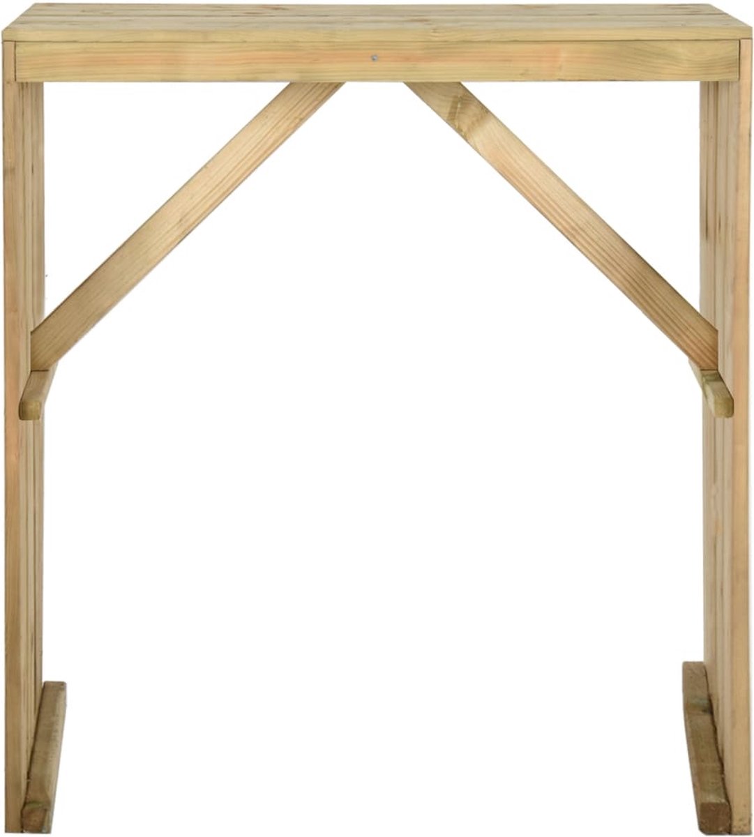 Vidaxl Bartafel 100x60x110 Cm Ge??mpregneerd Grenenhout - Bruin