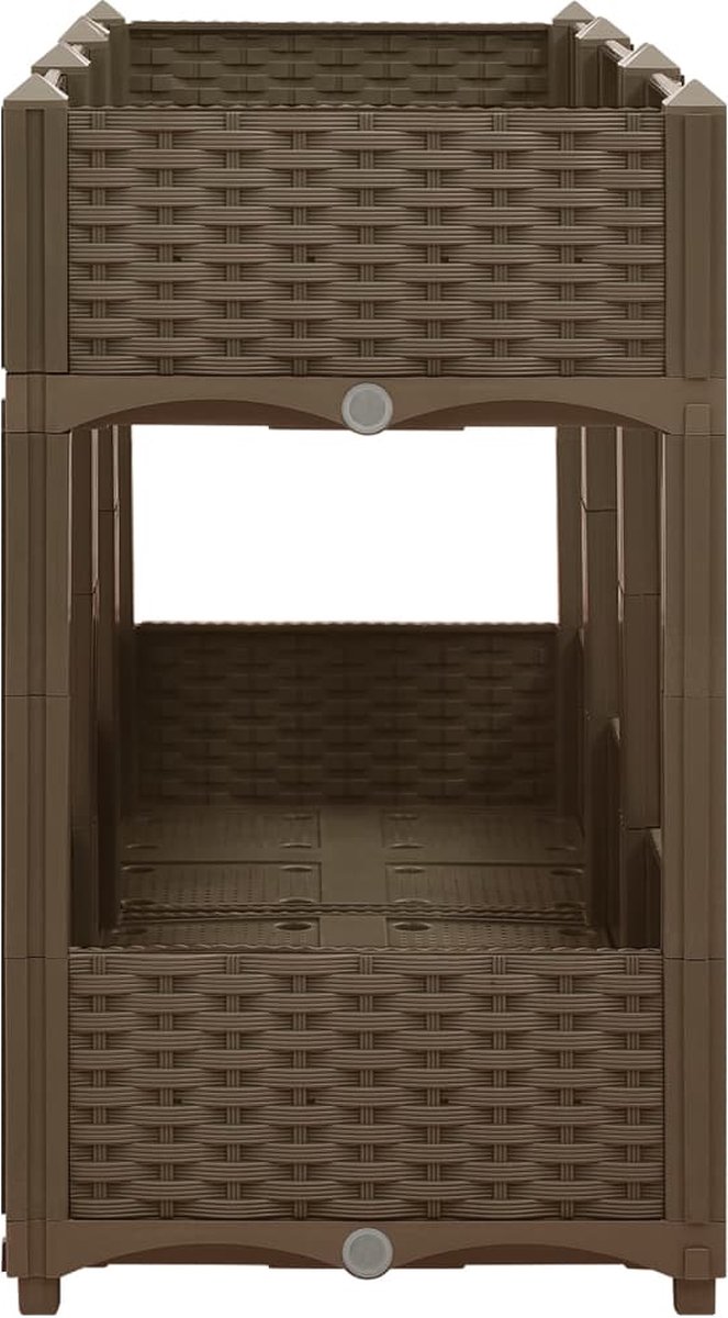 Vidaxl Plantenbak Verhoogd 120x40x71 Cm Polypropyleen - Bruin