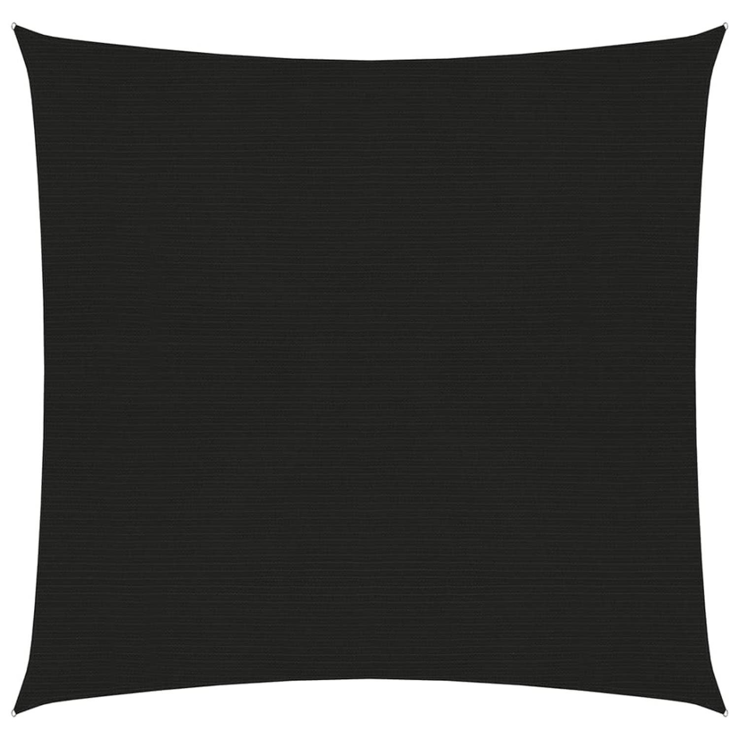 Vidaxl Zonnezeil 160 G/m² 7x7 M Hdpe - Negro