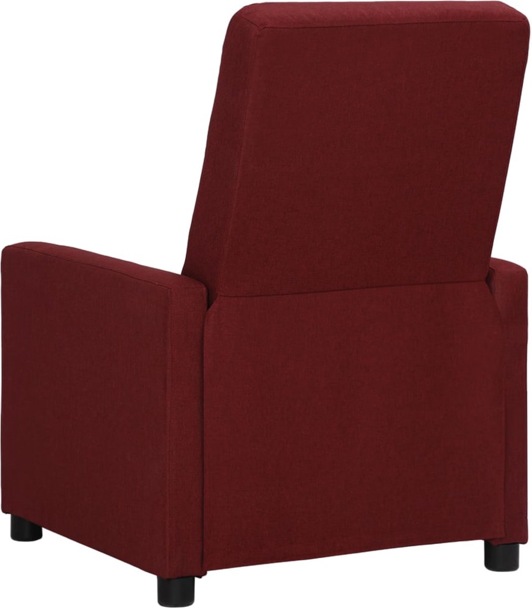 Vidaxl Massagestoel Verstelbaar Elektrisch Stof Wijn - Rood