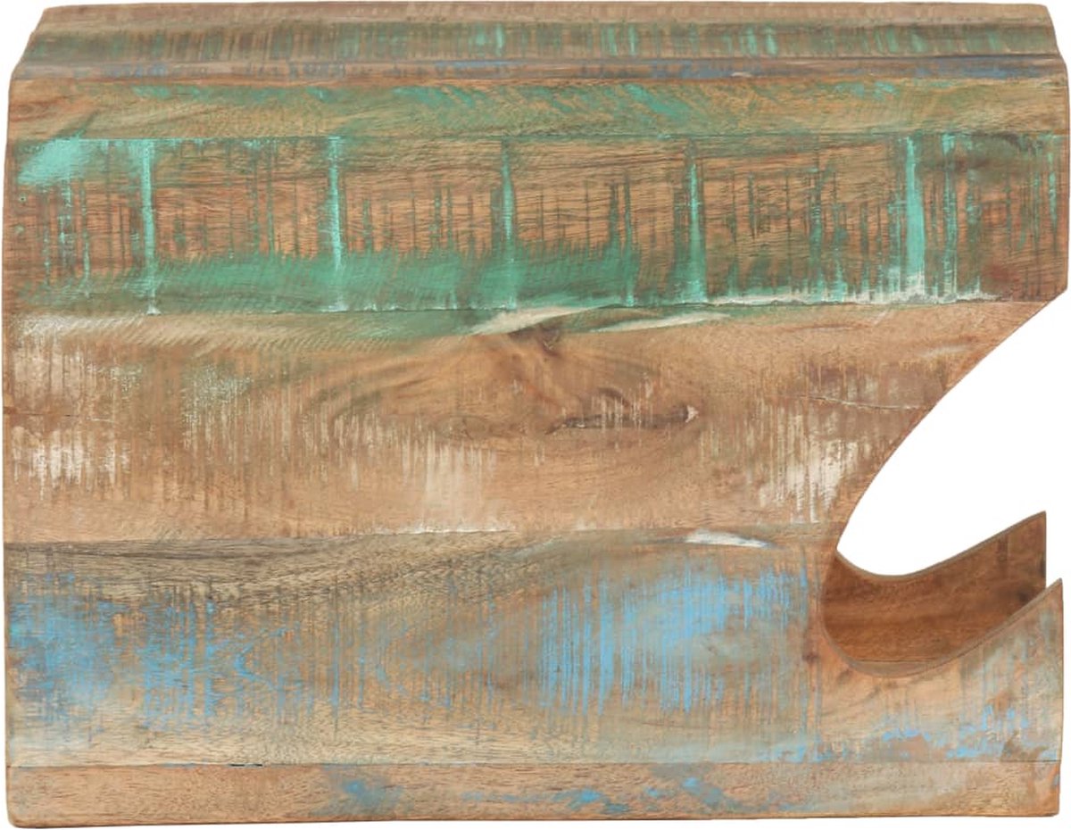 Vidaxl Wandfietsenrek 35x25x25 Cm Massief Gerecycled Hout