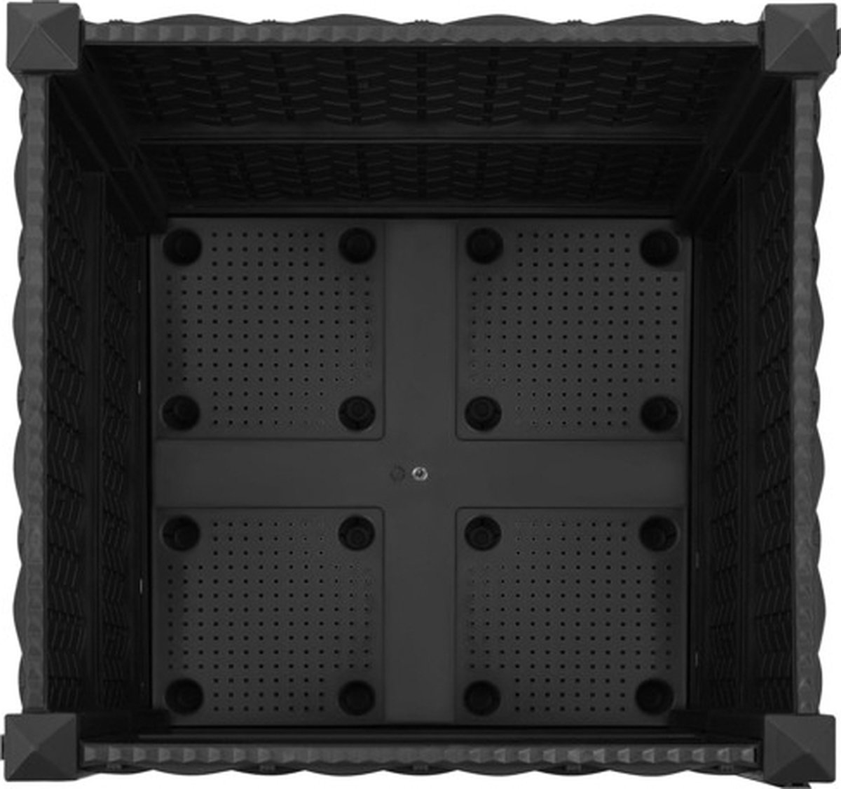 Vidaxl Plantenbak Verhoogd 40x40x38 Cm Polypropyleen - Zwart