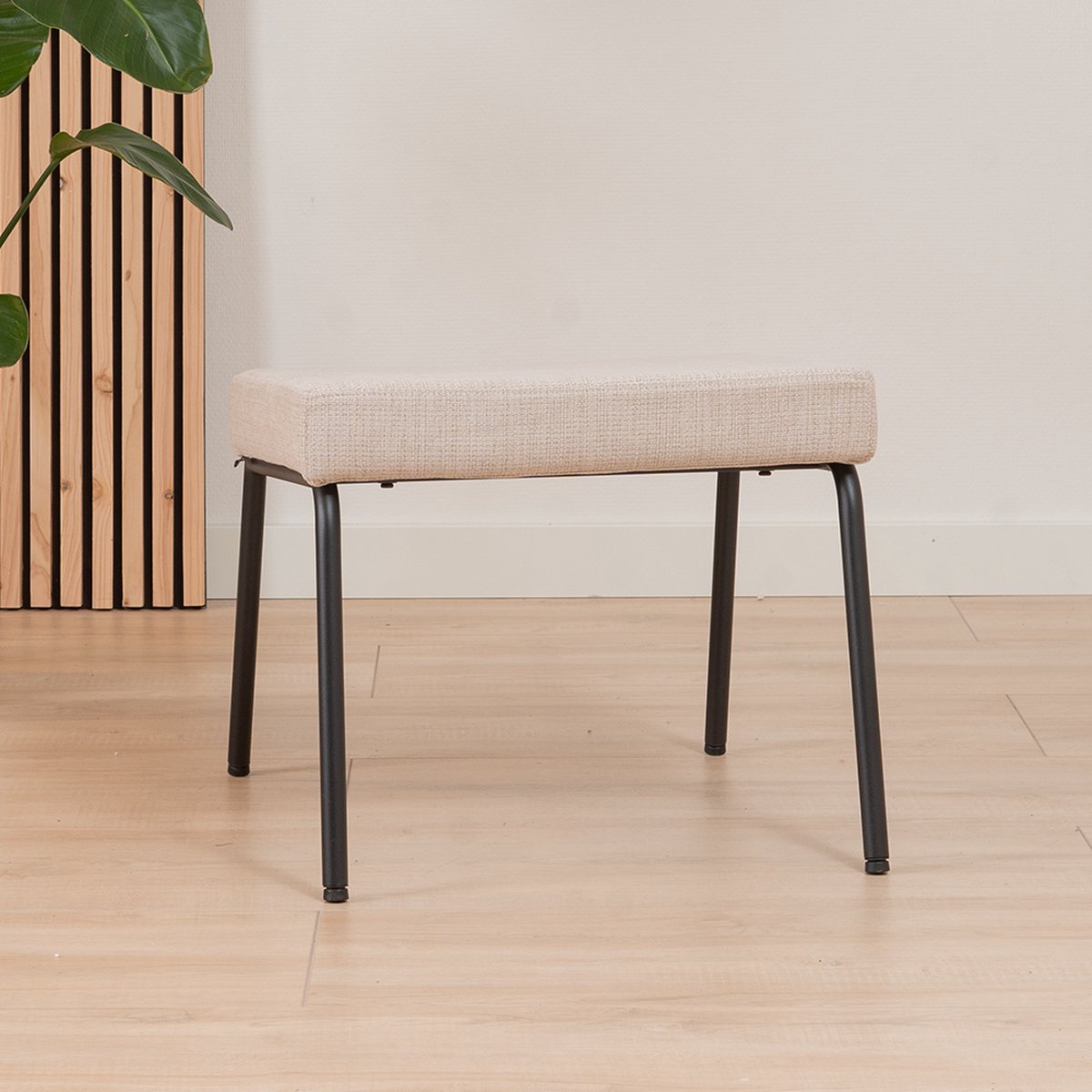 Bronx71 Hocker Espen Gerecyclede Stof. - Beige