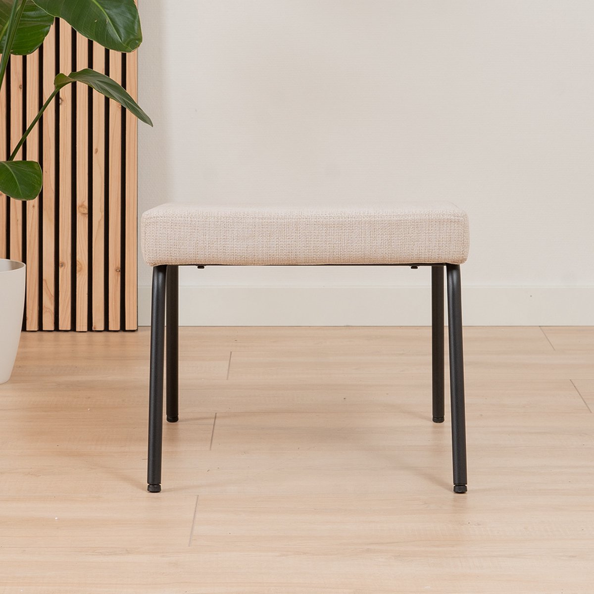 Bronx71 Hocker Espen Gerecyclede Stof. - Beige