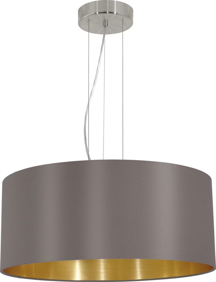 EGLO Hanglamp Maserlo Rond - Cappuccino/goud - Bruin