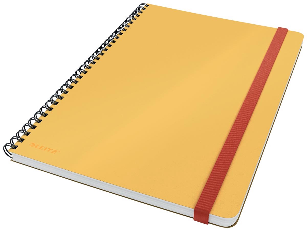 Leitz Cosy Notitieboek Met Spiraalbinding, Voor Ft B5, Gelijnd, Geel 5 Stuks