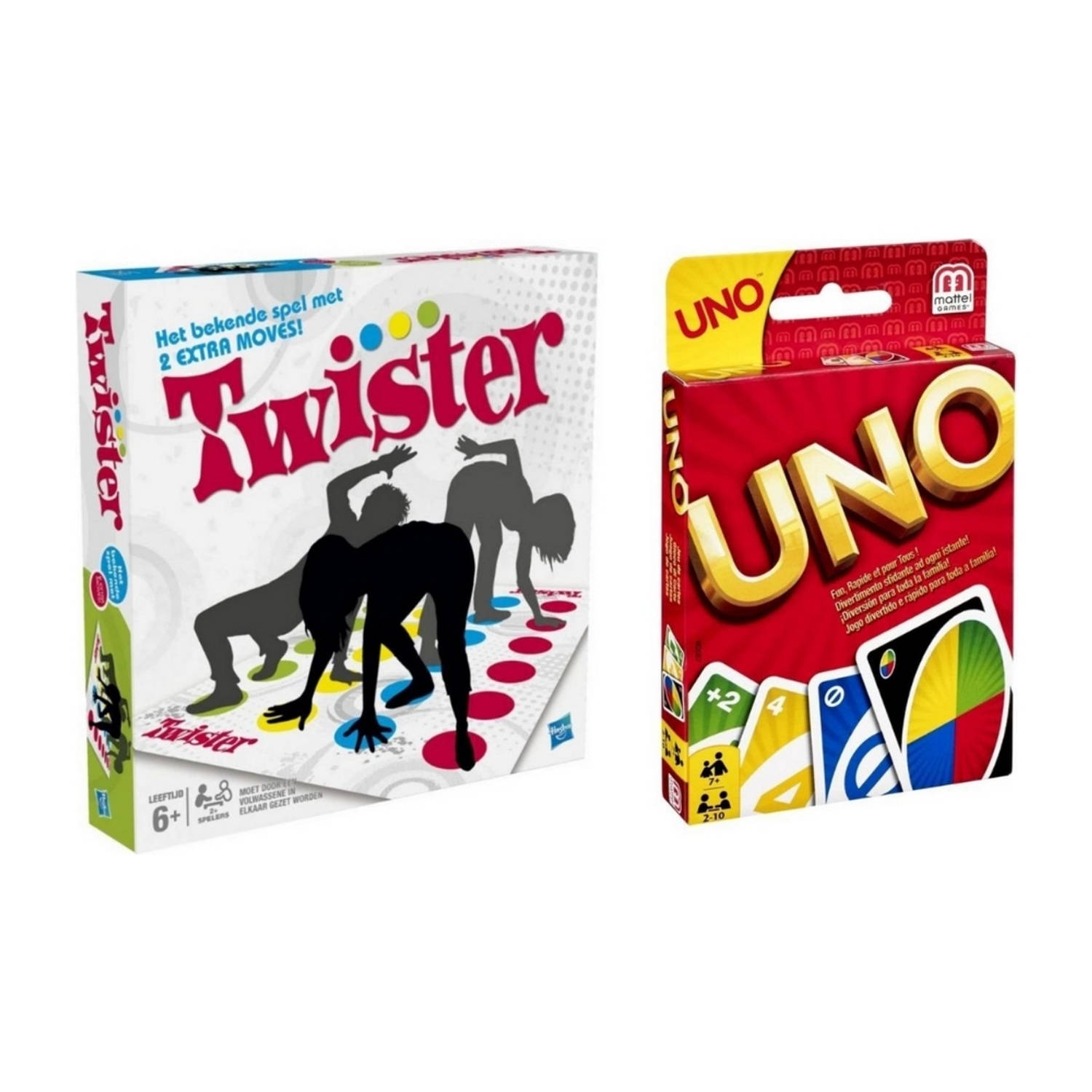 Hasbro Spellenbundel - 2 Stuks - Twister & Uno