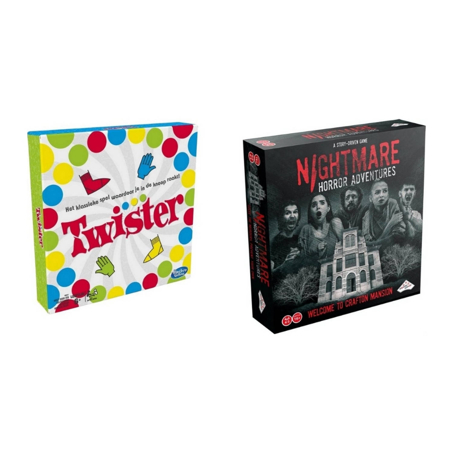 Spellenbundel - 2 Stuks - Twister & Nightmare Horror Adventures