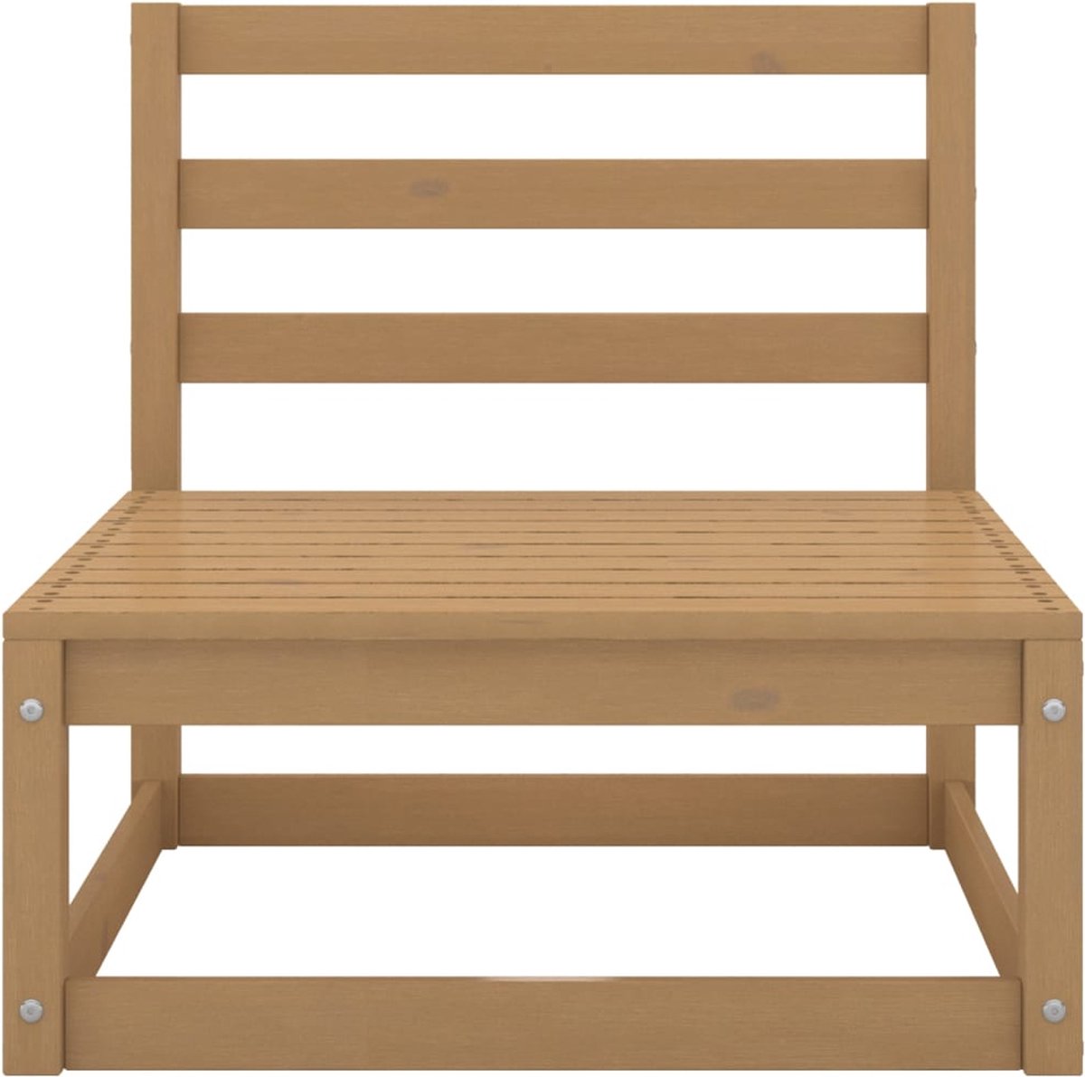 Vidaxl 3-delige Loungeset Massief Grenenhout Honing - Bruin