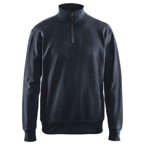 Blaklader Sweatshirt met halve rits zonde zakken 3369 - donker marineblauw