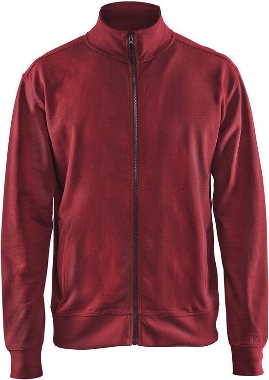 Blaklader Sweatshirt met one way rits zonder zakken 3371 - rood