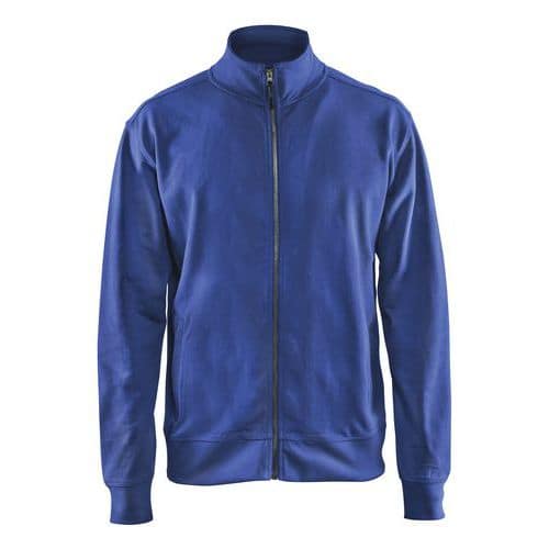 Blaklader Sweatshirt met one way rits zonder zakken 3371 - korenblauw