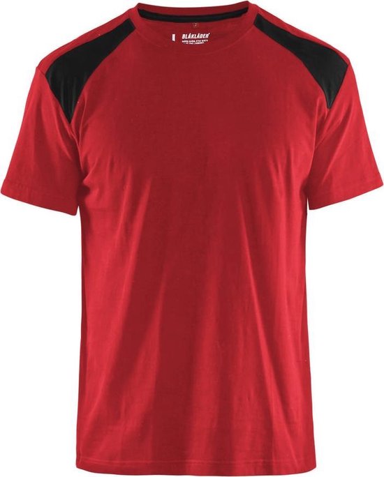 Blaklader T-shirt Bi-Colour 3379 - rood/zwart