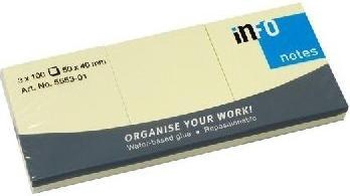 Creotime Voordelige zelfklevende memo's - Geel