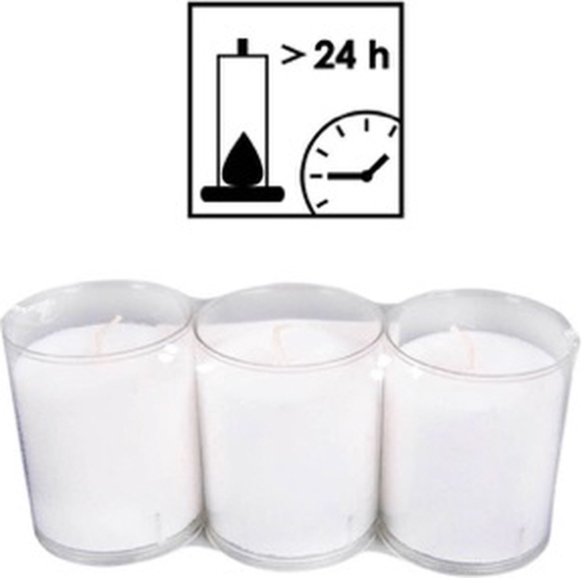 Countryfield Theelichthouder Set/3st 24uur