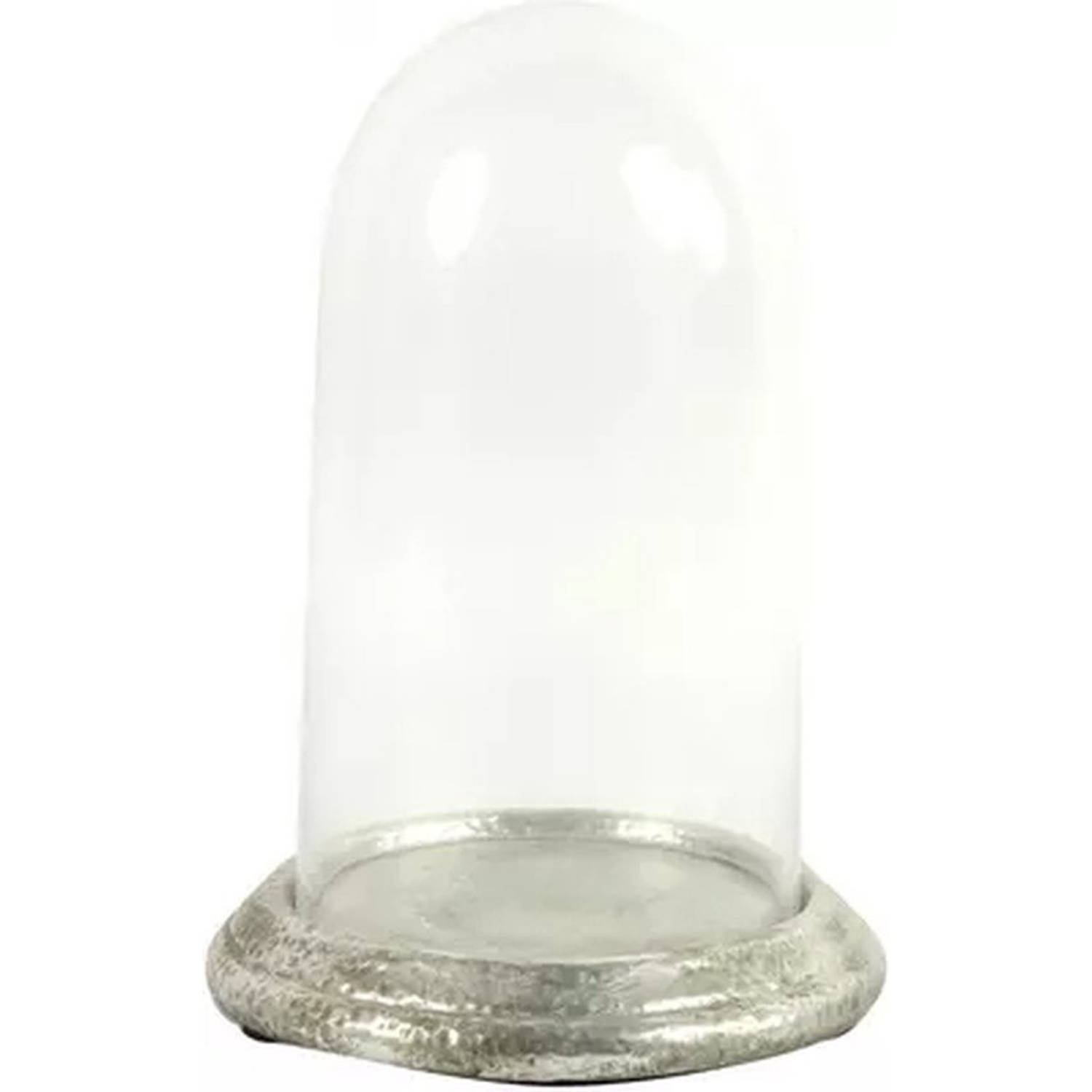 Countryfield Stolp M. Met Glas Ruben Zilver R. 26 Cm