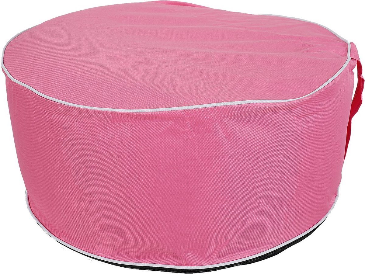 Basic Opblaasbare Poef - 56 X 25 Centimeter - Roze