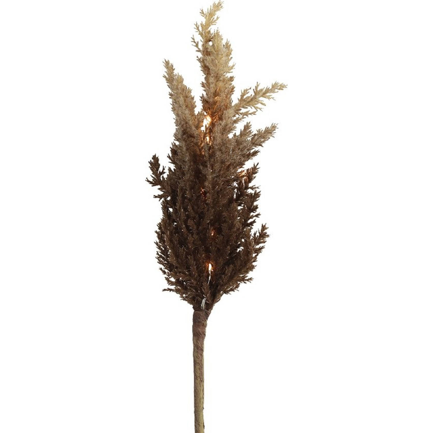 PTMD Non-branded Decoratietak Astilbe Led 90 Cm Hout/veren - Bruin