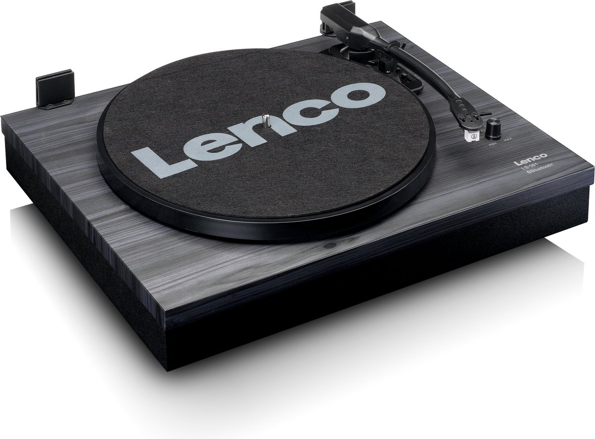 Lenco Platenspeler Incl Twee Externe Speakers Ls-301bk - Zwart