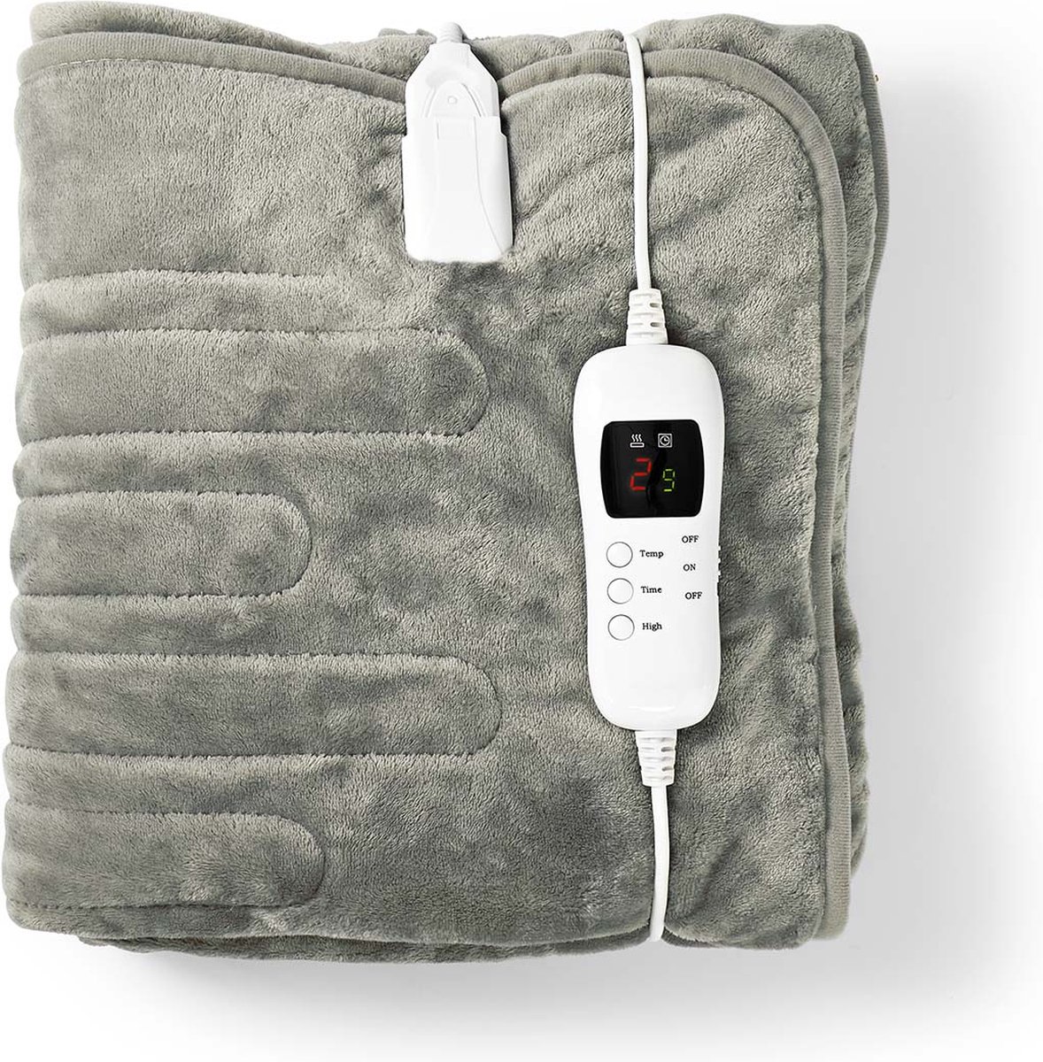 Nedis Elektrische Deken - Pebl140cwt - Grijs