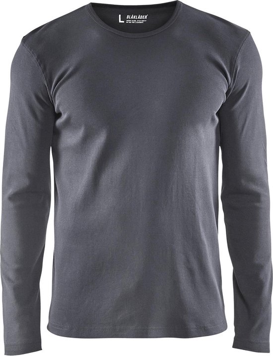 Blaklader T-shirt lange mouw 3314 - ronde hals - grijs