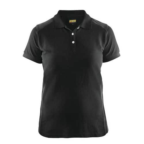 Blaklader Poloshirt Dames korte mouw knoopsluiting 3390 - zwart/donkergrijs