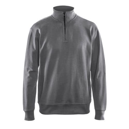 Blaklader Sweatshirt met halve rits zonder zakken 3369 - grijs