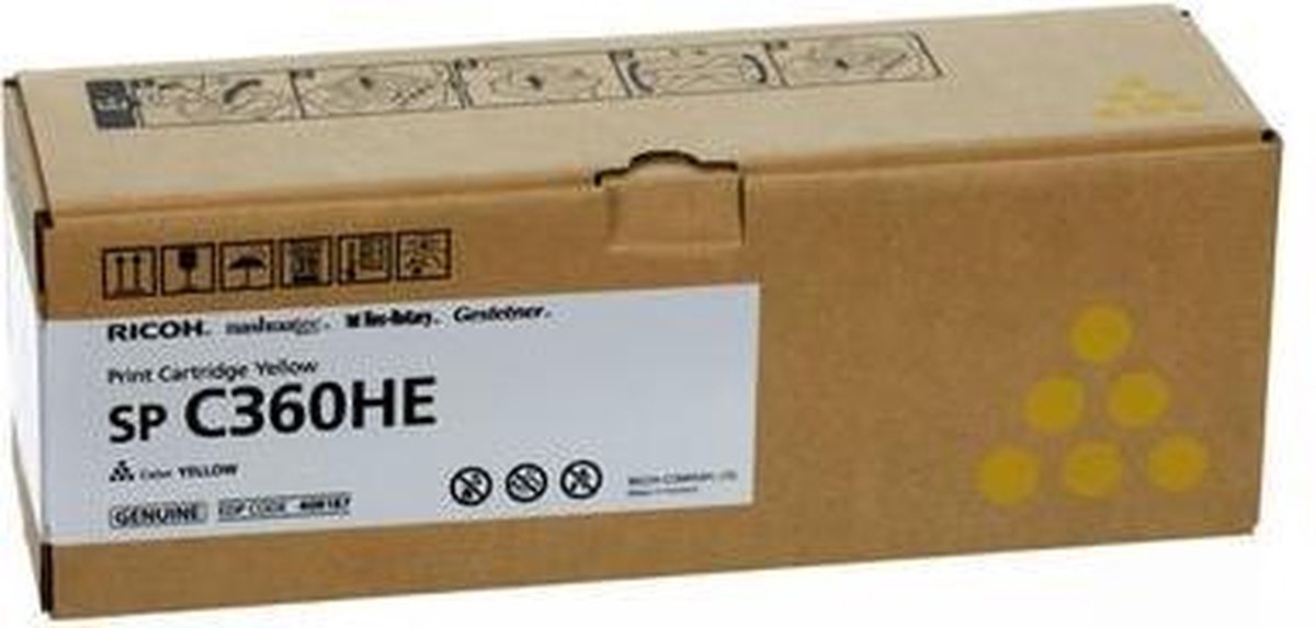 Ricoh Toner Cartridge Yellow for SP C360DNw standard capacity 5k pages ISO/IEC 19798 - Geel