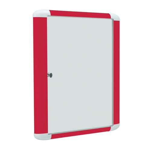 Bi-office Binnenvitrine Couleur - Aluminium achterwand - Deur van veiligheidsglas