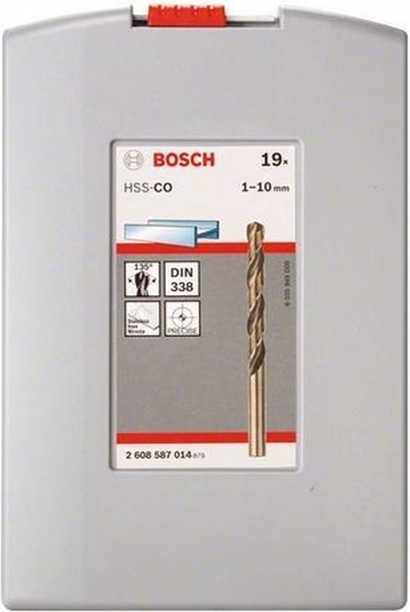 Bosch Cassette HSS-Co boren - 19-delig