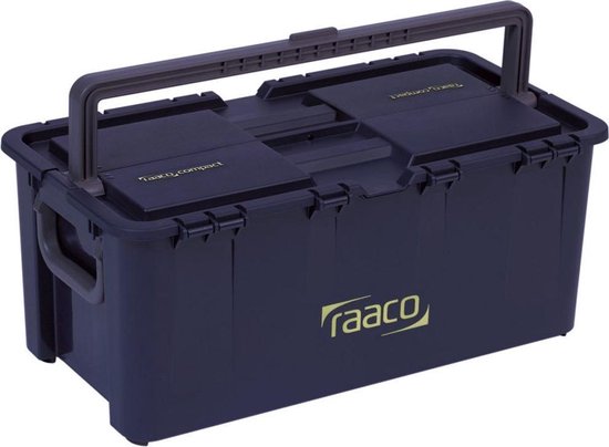 Raaco Compacte gereedschapskist - Met centrale en zijdelingse handgreep - Blauw