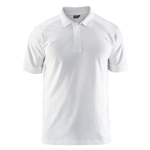 Blaklader Poloshirt Piqué 3324 - kraag met knopen - wit