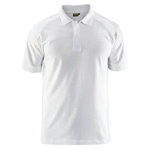 Blaklader Poloshirt Piqué 3324 - kraag met knopen - wit