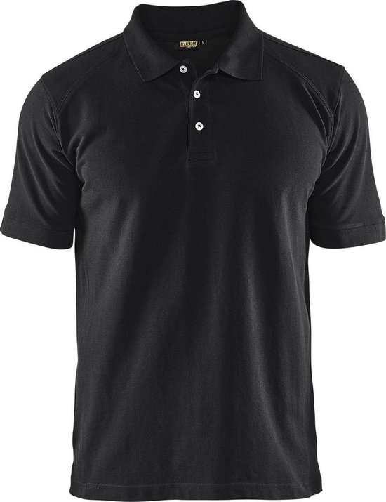 Blaklader Poloshirt Piqué 3324 - kraag met knopen - zwart