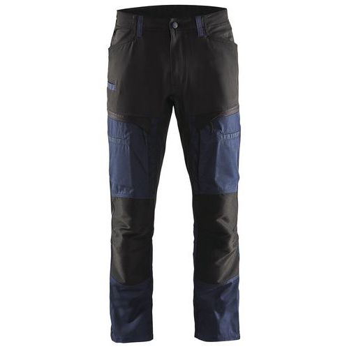 Blaklader Service werkbroek met stretch 1456 - donker marineblauw/zwart