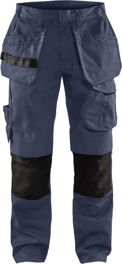 Blaklader Service Werkbroek met stretch en spijkerzakken 1496 -marineblauw/zwart