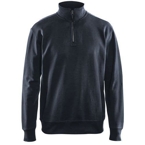 Blaklader Sweatshirt met halve rits zonde zakken 3369 - donker marineblauw