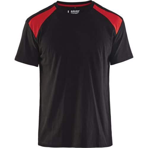 Blaklader T-shirt Bi-Colour 3379 - zwart/rood