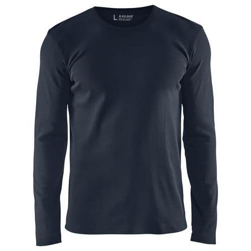 Blaklader T-shirt lange mouw 3314 - ronde hals - donker marineblauw