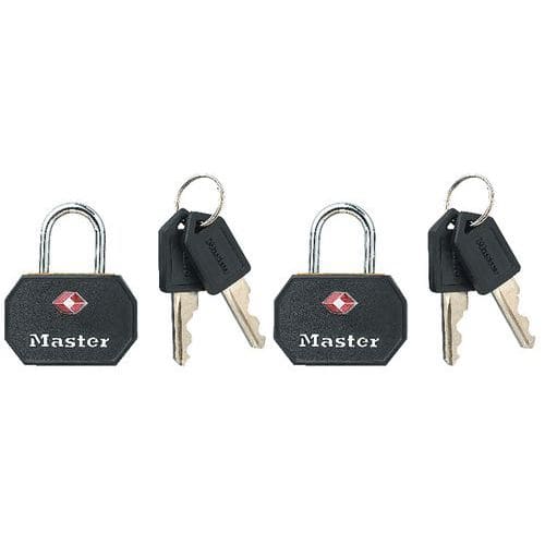 Masterlock Hangslot met sleutel voor bagage TSA