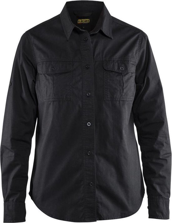 Blaklader Overhemd Dames Twill 3208 - zwart