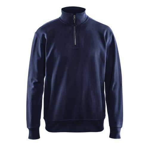 Blaklader Sweatshirt met halve rits zonder zakken 3369 - marineblauw