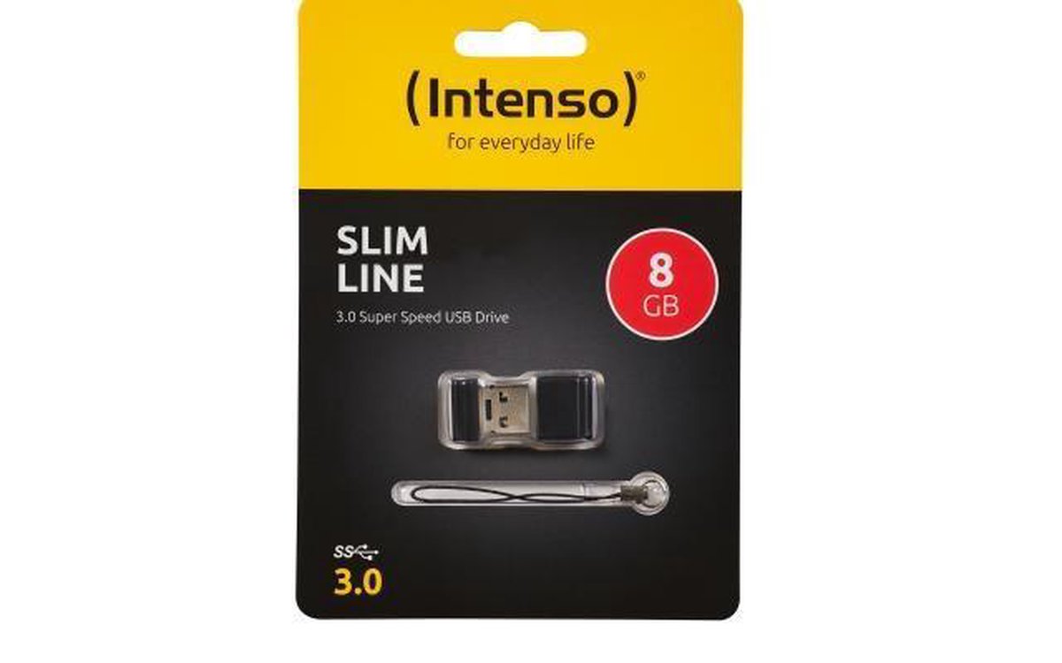 Intenso Slim Line USB flash drive 128 GB USB Type-A 3.2 Gen 1 (3.1 Gen 1) - Zwart