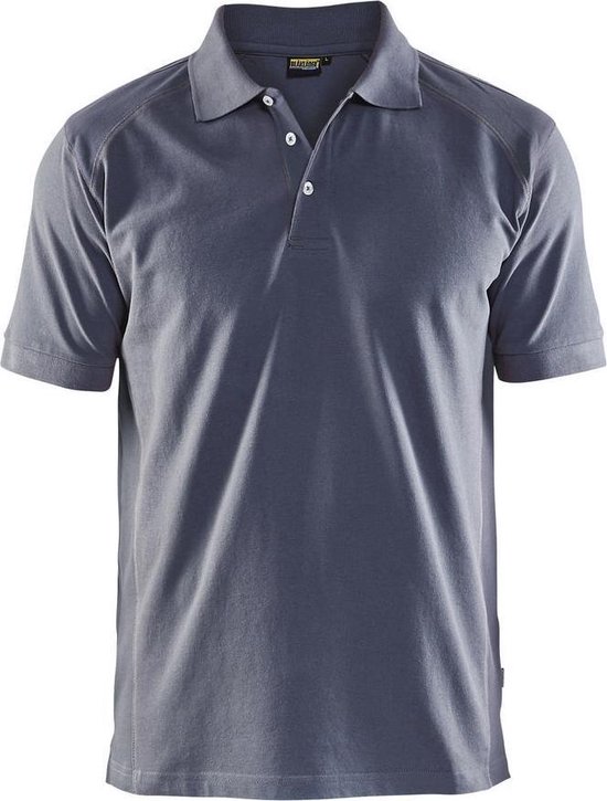 Blaklader Poloshirt Piqué 3324 - kraag met knopen - grijs