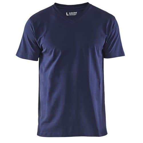 Blaklader T-Shirt V-hals 3360 - marineblauw