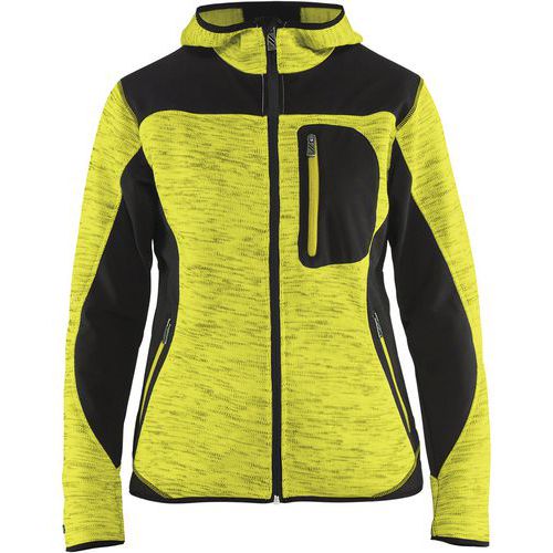 Blaklader Vest Dames met Softshell High Vis 4931 - geel/zwart